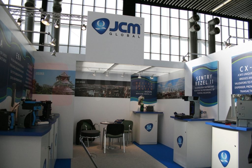 Stand expozitional JCM Global | standuri-expozitionale