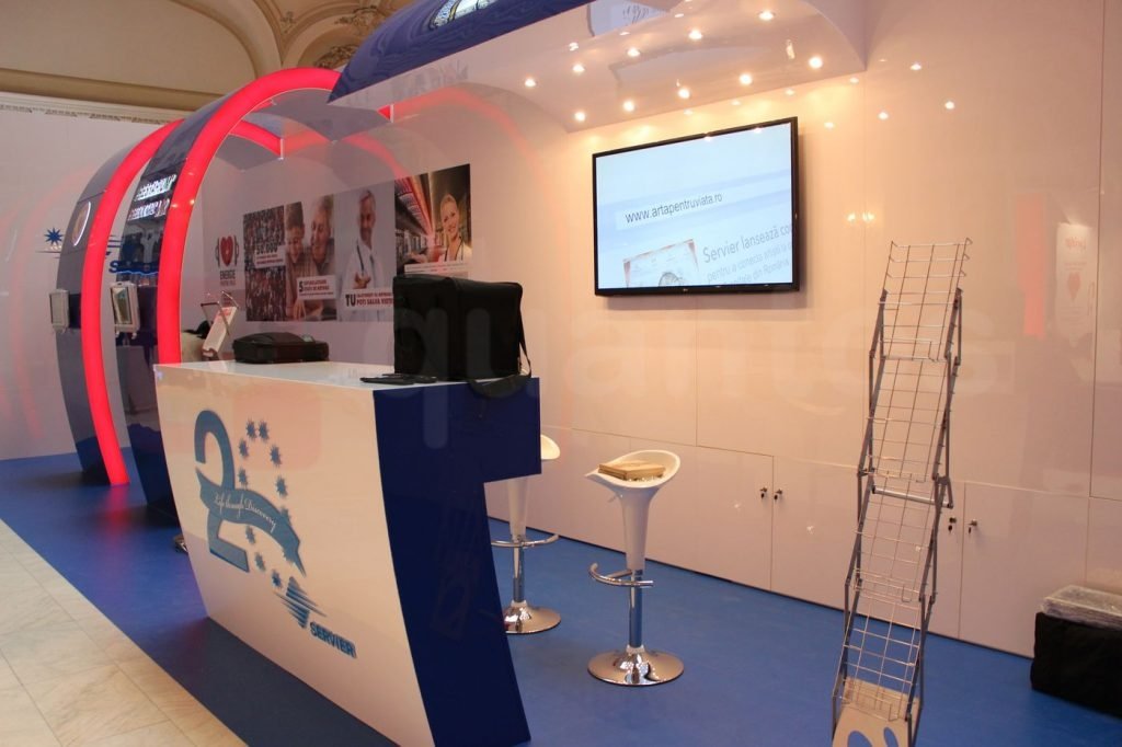 Stand expozitional Servier & Corlentor | standuri-expozitionale