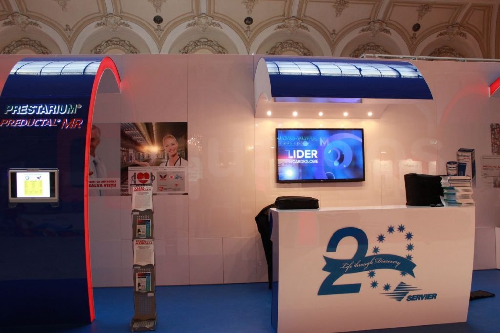 Stand expozitional Servier & Corlentor | standuri-expozitionale