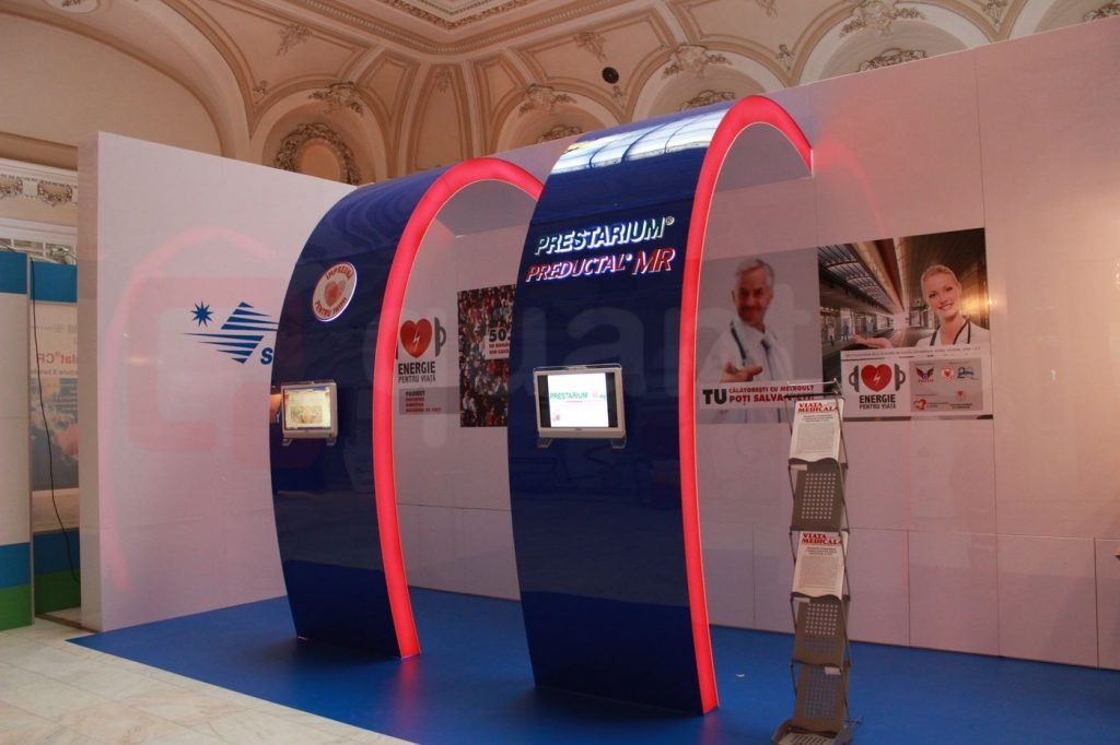 Stand expozitional Servier & Corlentor | standuri-expozitionale