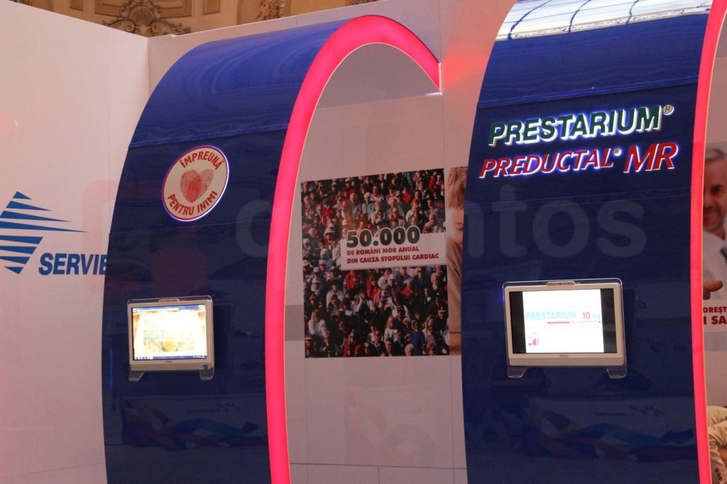 Stand expozitional Servier & Corlentor | standuri-expozitionale